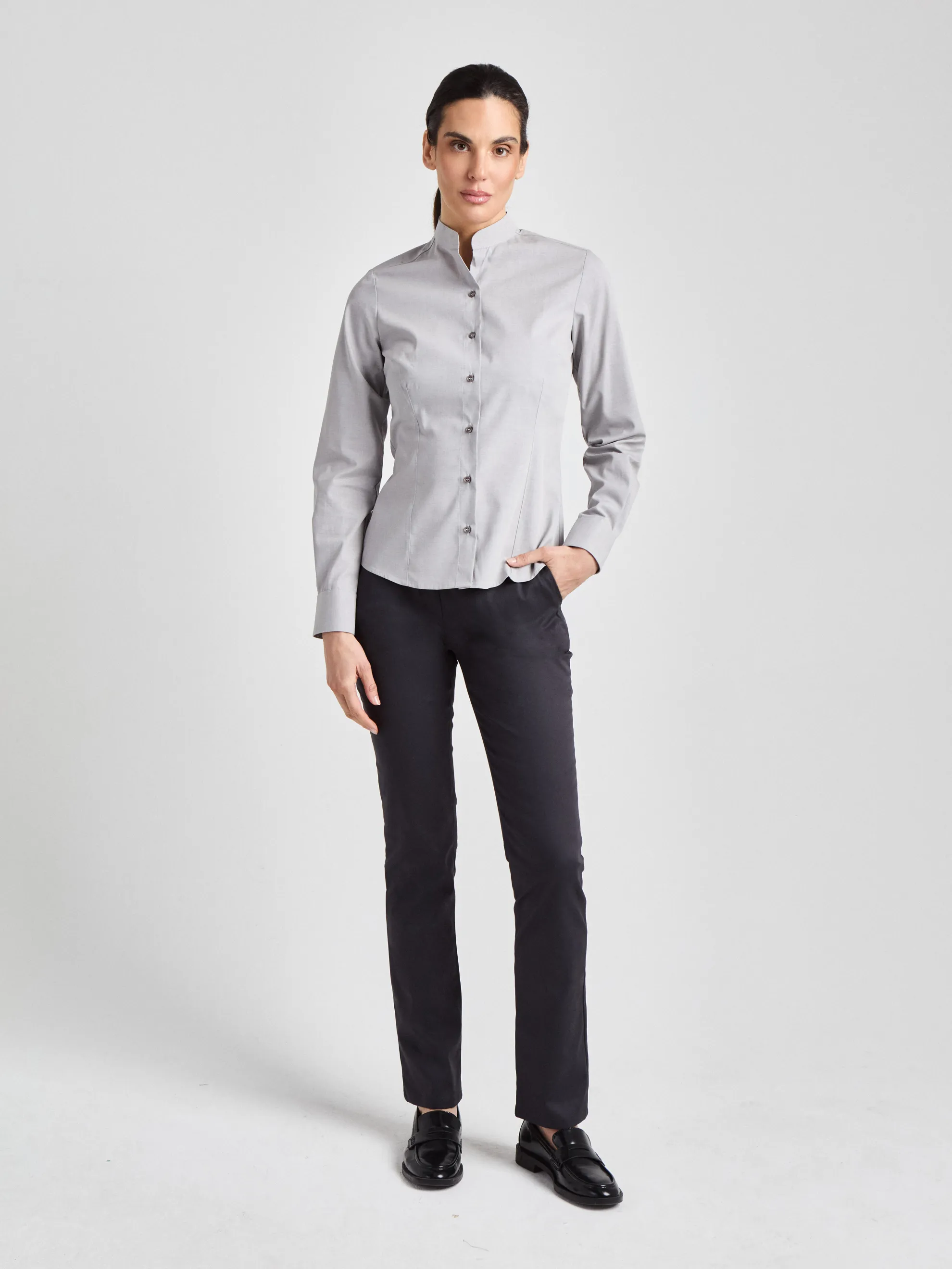 Pacentro Lady Melange - Bluse - hellgrau
